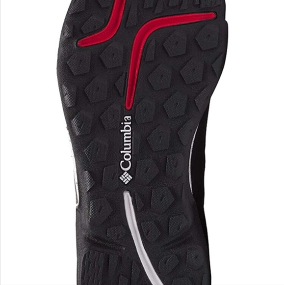 Men's Columbia Vitesse OutDry Size 12 Black/Bright Red w Yellow/Red Laces - Picture 3 of 9